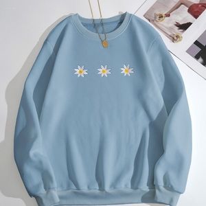 SHEIN Flower sweater- blue